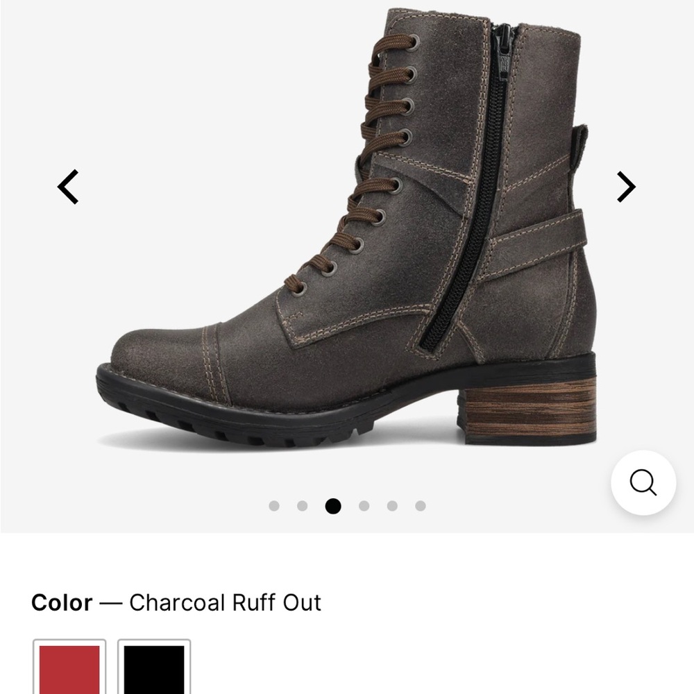 Taos Crave boots Charcoal Ruff Out